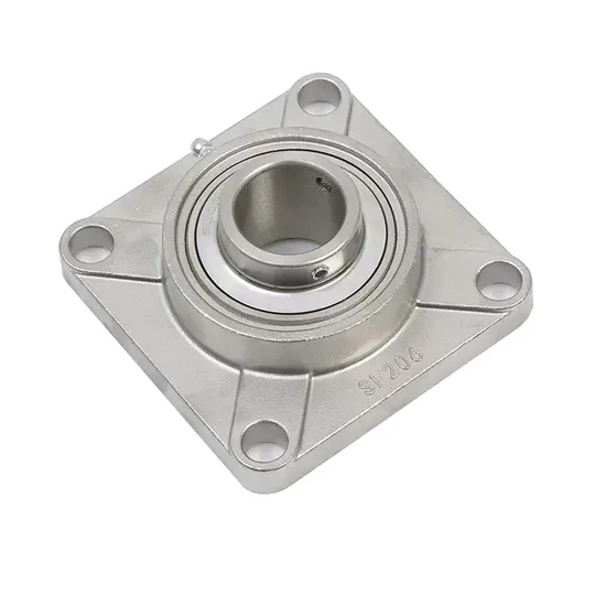 Stainless Steel Outer Spherical Face Square Bearing with Seat Sucf 204 Sucf 205 