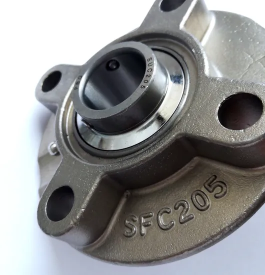 Agricultural Machinery Seat Outer Spherical Bearing Ssucp205 Ssucfl205 Stainless Steel Pillow Block Bearing with Square Seat 
