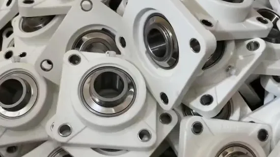 Plastic Nylon Square Seat Stainless Steel Outer Spherical Bearing 